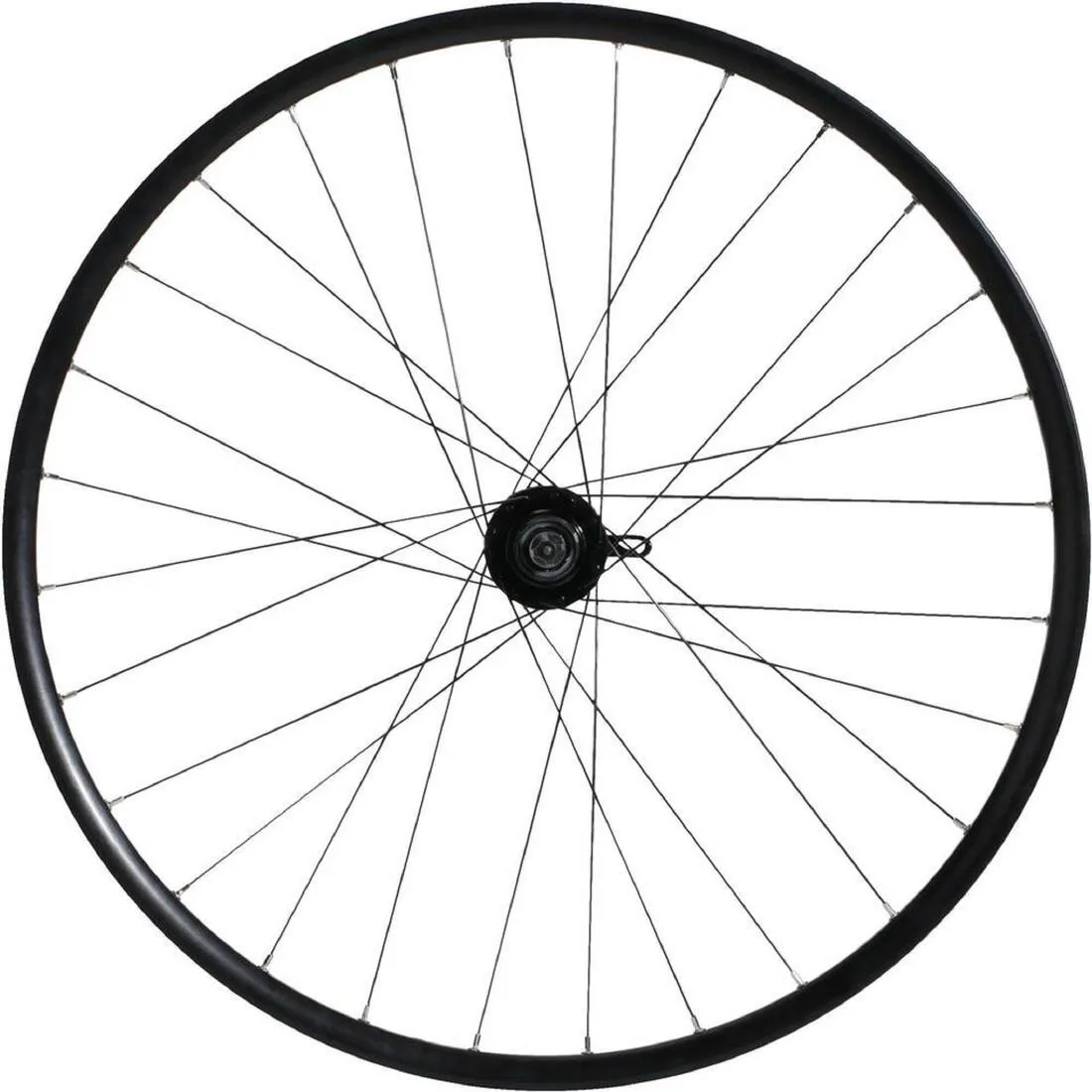 Wheel 28" Rear Double-Wall Rim Cassette Disc Brake Hybrid Bike - Black