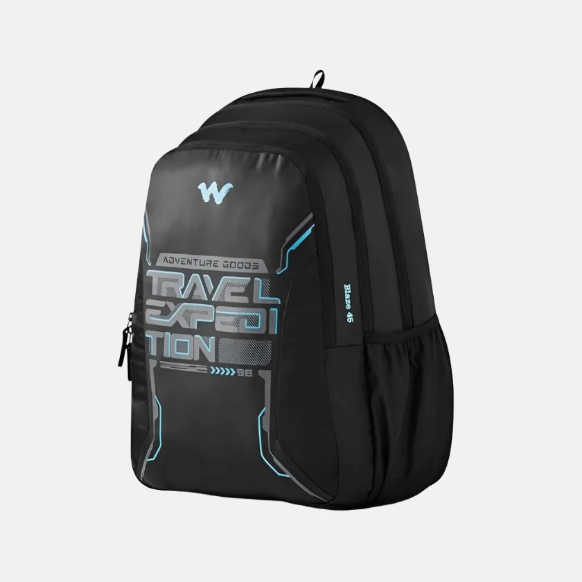 Wildcraft Blaze 45L Adventure Laptop Backpack -Black/Navy
