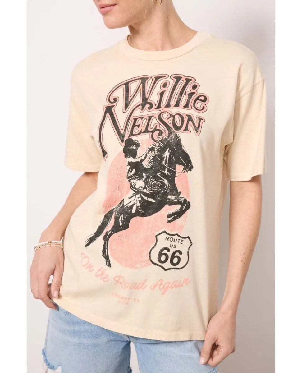 Willie Nelson On The Road Again Tee