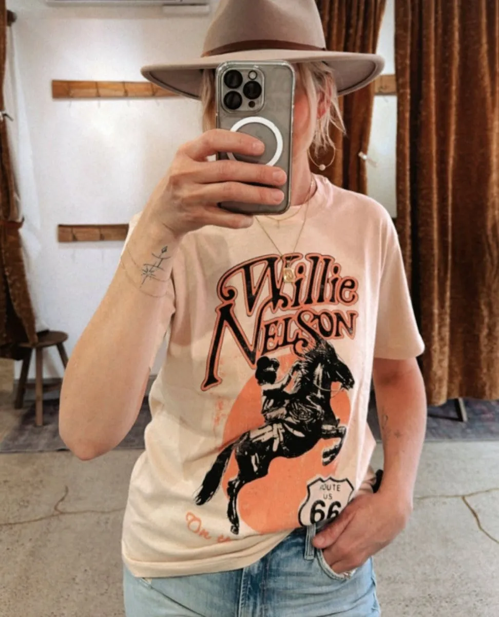 Willie Nelson On The Road Again Tee