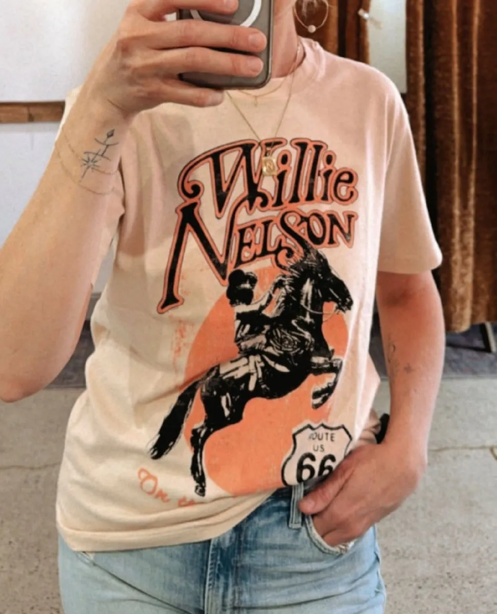 Willie Nelson On The Road Again Tee