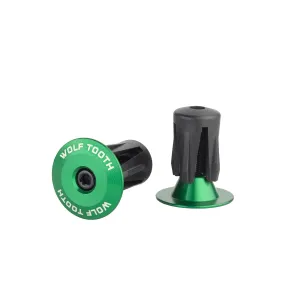 Wolf Tooth Alloy Bar End Plugs - Green