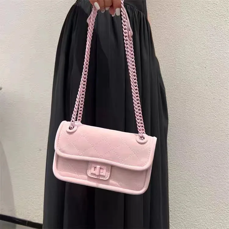 Women's Classic Style Advanced Texture Hobo Pink Crossbody Bags