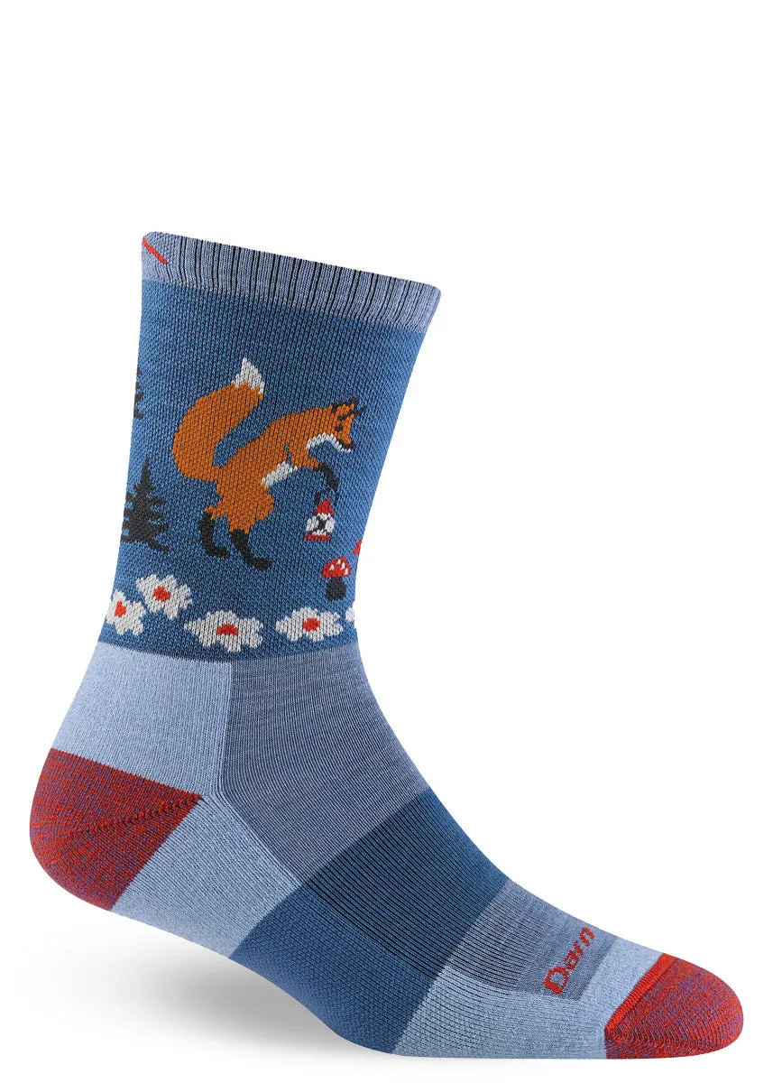 Women's Fox & Lantern Light Cushion Wool Hiking Socks