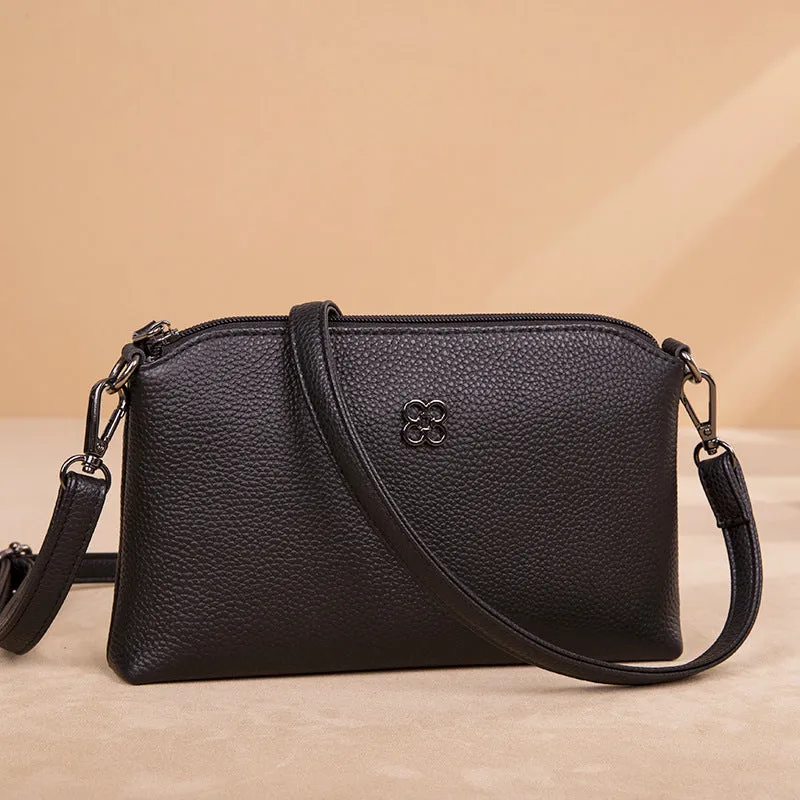 Women's Leather Fashionable First Layer Cowhide Large Shoulder Bags