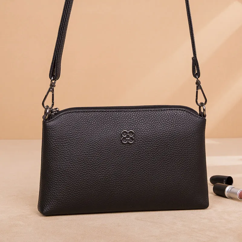 Women's Leather Fashionable First Layer Cowhide Large Shoulder Bags