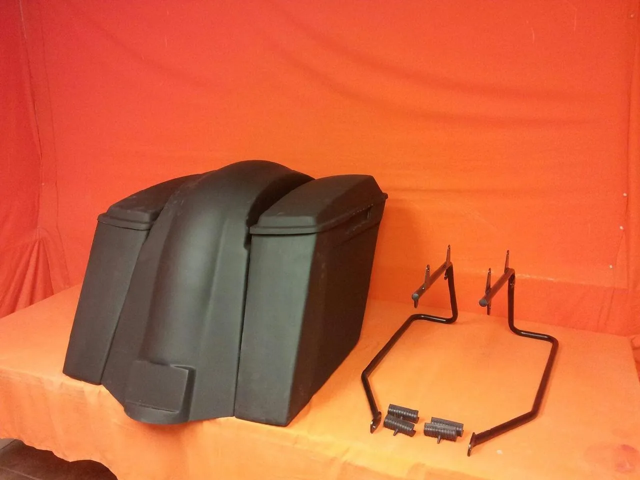 Yamaha Roadstar 1999 - 2007 6" Extended Stretched Saddlebags   Rear Fender &amp; lids   No Cut Outs