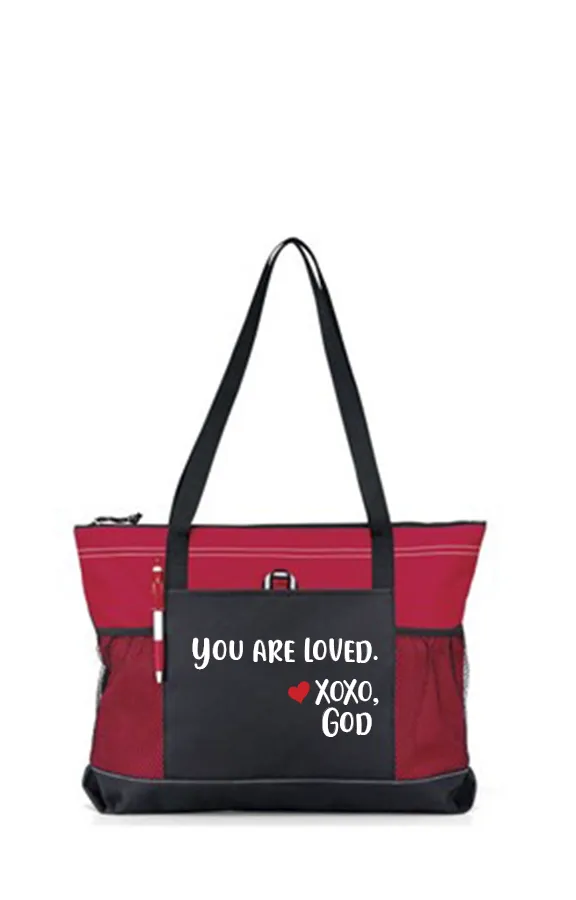 Zippered Tote Bag - You Are Loved.